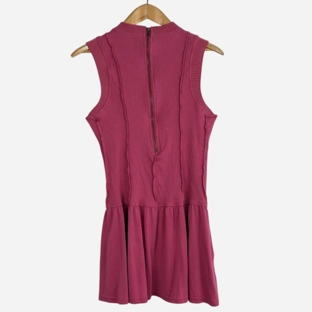 Daily Practice by Anthropologie Buzzer Beater Sleeveless Mini Dress Mauve Medium - Picture 5 of 9